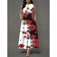 thumbnail image 2 of Nuevo vestido largo informal sin mangas para mujer, estampado bohemio retro., 2 of 5