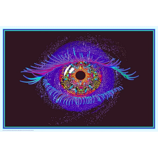 Cosmic Eye NonFlocked Blacklight Poster 36.5" x 24.5" Laminated