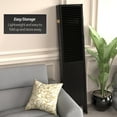 thumbnail image 5 of Handmade Beadboard 70-inch Room Divider (China) 5 Panel Black, 5 of 6
