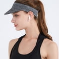 thumbnail image 4 of Outdoor running sports sunscreen empty top hat Breathable quick dry visor hat female, 4 of 5