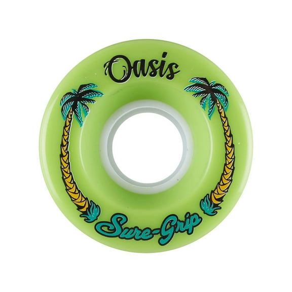 Sure Grip Outdoor Roller Skate Wheels - Oasis (57mm x 33mm / 82A, Set of 8)