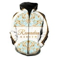 thumbnail image 1 of Sudadera con capucha y cremallera para hombre, estilo europeo y americano, con estampado 3D, de gran tamaño, unisex, divertida, informal, estilo hip hop., 1 of 6