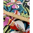 thumbnail image 2 of Minerva Exclusive Beaming Blooms Linen Viscose Blend Fabric - per yard, 2 of 6