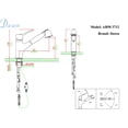 thumbnail image 2 of Dawn Single-lever pull-out spray kitchen faucet, Chrome, 2 of 2