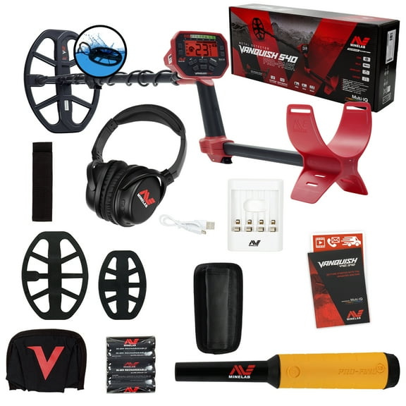 Minelab VANQUISH 540 Pro Pack Detector with 2 Coils and Pro-Find 15 Pinpointer