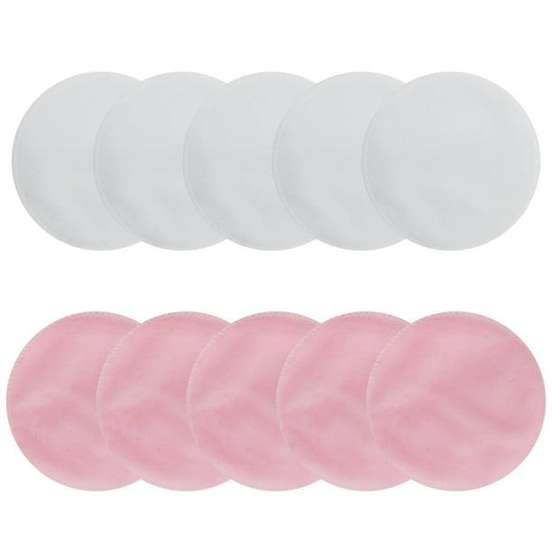 Reusable Makeup Remover Pads 10 Pieces Soft Organic Cotton Rounds with Washable Drawstring