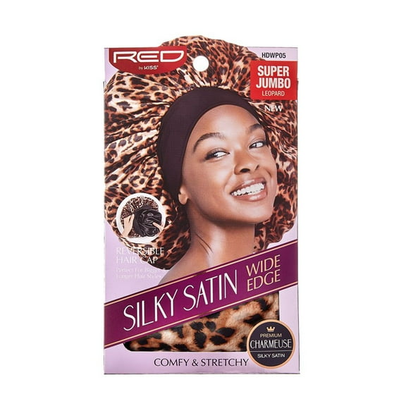 KISS - RED SILKYSATIN DOUBLEWEAR CAP SJ LEOPARD