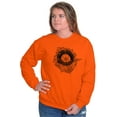 thumbnail image 5 of Whale Compass Free Spirit Animal Women Crewneck Sweatshirt Brisco Brands S, 5 of 6
