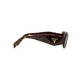 thumbnail image 3 of Prada PR 17WS Plastic Womens Rectangle Sunglasses Tortoise 49mm Adult, 3 of 3