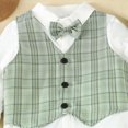 thumbnail image 5 of UAYOTSE Baby Boy Clothes Outfit Suit Long Sleeve Gentleman Tuxedo Vest Wedding Birthday Party Suit,Sizes 3-4 Years, 5 of 9