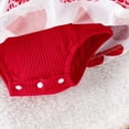 thumbnail image 5 of Valentines Day Outfit Baby Girl Lover Heart Letter Embroider Long Sleeve Romper Top Skirt 2pc Set Baby Girl Clothes for 0-6 Months, 5 of 8