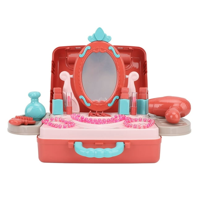 Ensemble de Maquillage pour Filles, Coiffeuse de Simulation pour Jeu d'Imitation pour Filles Multifonction pour Garçons
