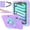 Purple Green, variant on for iPad mini 6th Generation Rugged Case, Shockproof Heavy Duty Protective Cover with Handle Strap & Pencil Holder & Kickstand & Shoulder Strap for iPad mini 6 (2021) - Green White