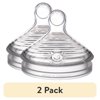 (2 pack) NUK Simply Natural Slow Flow Bottle Nipples