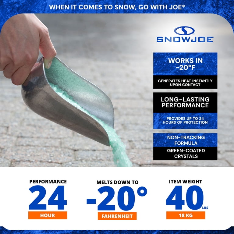 スノーメルト Snow Joe 40lb Calcium Chloride Ice Melt Blend - Walmart.com