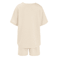 thumbnail image 5 of Ruyang Teenager American Outfits Boys Girls Summer 2 Piece Shirts Short Sets Sports Cotton Clothes Suits Cute Bow Print Shirt, 5 of 6