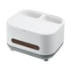 thumbnail image 4 of Tissue Box Remote Control Storage Box, Living Room Coffee Table Compartment Paper Box, Creative Home Office Decor, High Capacity Storage, Wall Mountable, Plastic Material, for Bedroom, 4 of 8