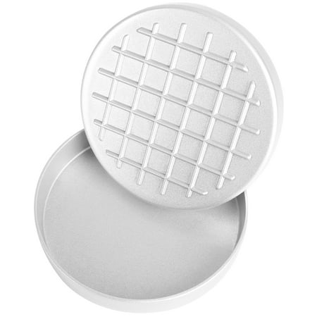 

1pc Food Grade Maual Burger Meat Press Maker Burger Making Mold Non-stick Kitchen Gadget (Black + Silver)