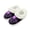 Purple Gothic Skull, variant on Purple Gothic Skull Print Warm House Slippers for Women Comfy Fleece Lined Fuzzy Slippers with Thick Sole for Indoor Outdoor, Size 4-5