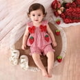 thumbnail image 4 of UngA Girl Toddler Clothes 3 6 12 18 24 Months 2T 3T 4T 5T Girls Outfits Short Sleeve Shorts Sweatsuit Outfits 2 Piece Clothing Set(Red,9-12 Months), 4 of 7