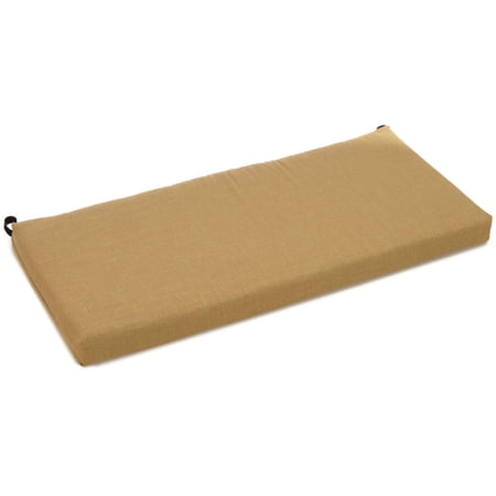 40-inch by 19-inch Outdoor Spun Polyester Loveseat Cushion - Wheat