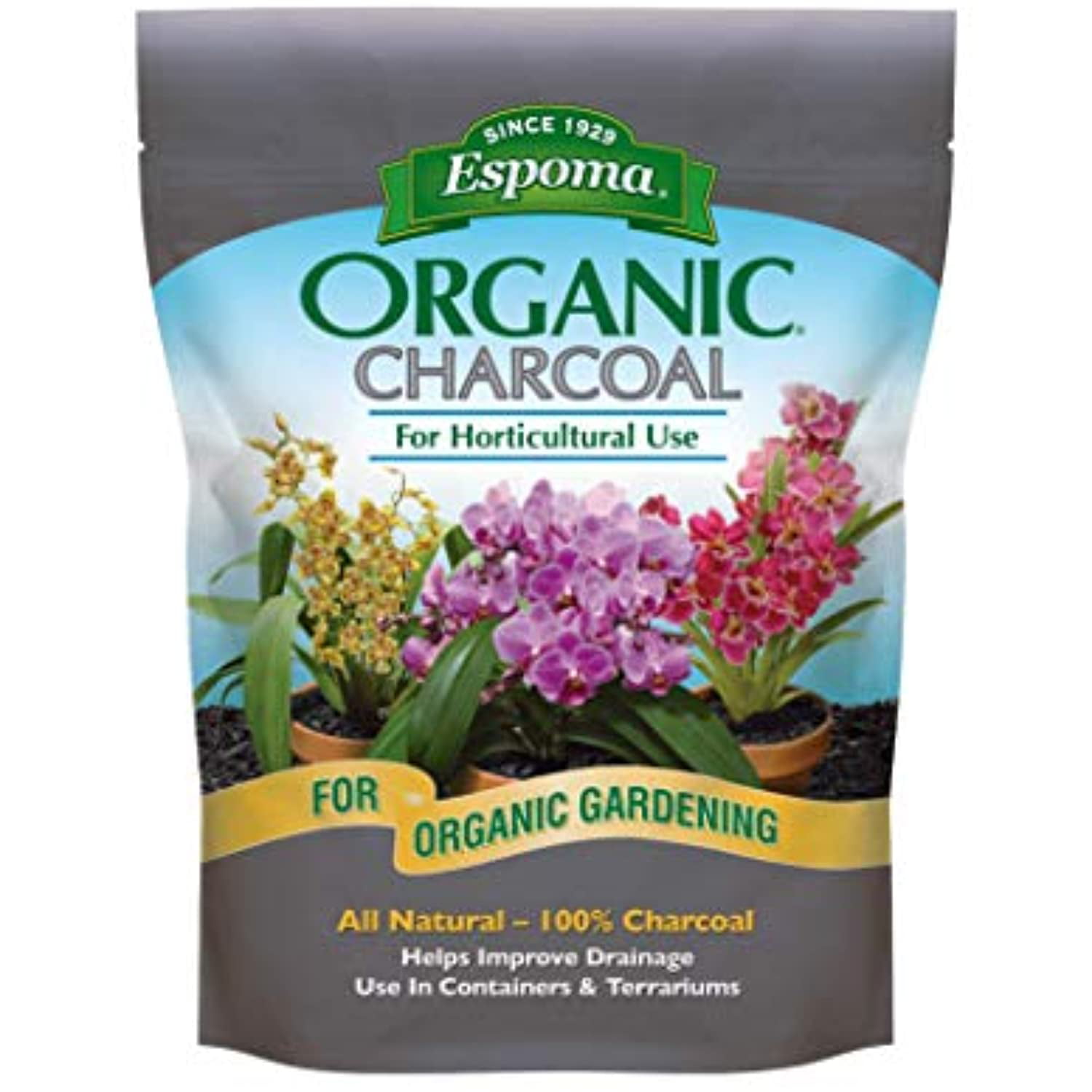 100% All Natural Hardwood Charcoal Horticultural Charcoal Charcoal for Soil... 