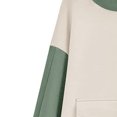 thumbnail image 4 of DPTALR Femme Mignon Design Imprimé Manches Longues Chandail Poche Col Rond Chemise Chandail à Capuchon, 4 of 4