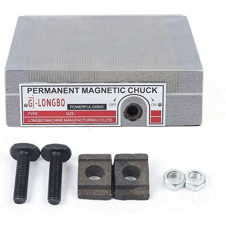 

ANQIDI 6 x6 Permanent Magnetic Chuck Powerful Rectangular Chuck for Grinding Machine NEW
