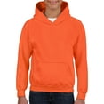 thumbnail image 1 of Heavy Blend Youth Hooded Sweatshirt, XS, Orange, 1 of 1