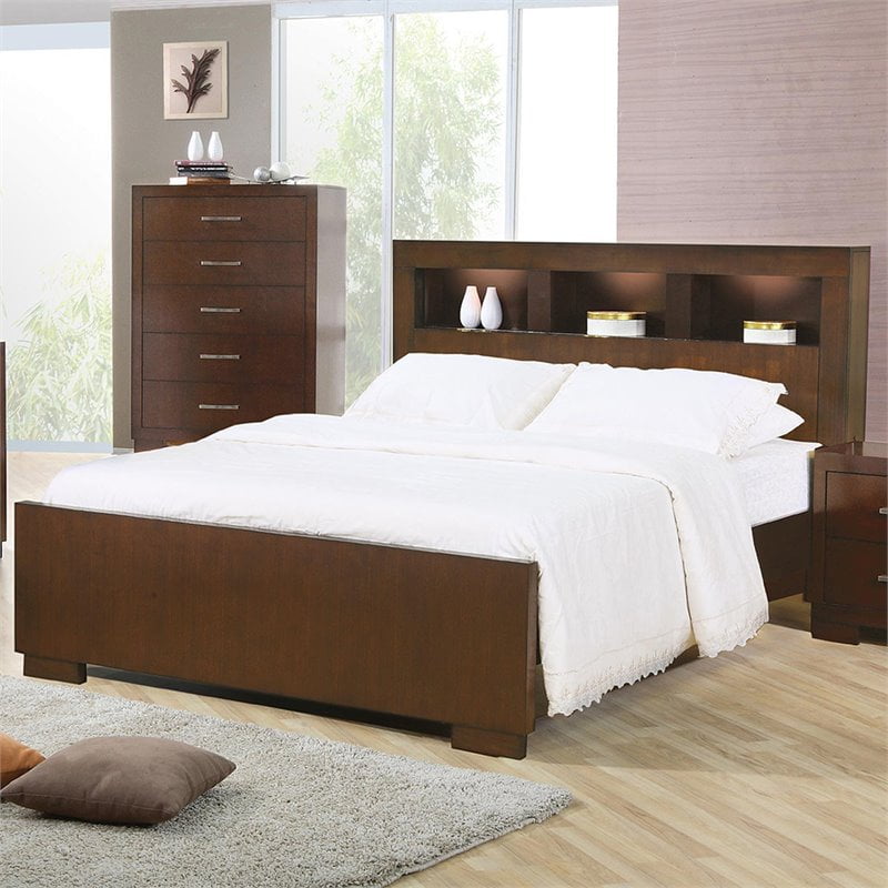 Photo 1 of Coaster Jessica California King Bed, Cappuccino (Box 1 of 4)