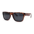 thumbnail image 2 of Polarized Mens Simple Light Weight Horn Rim Gentlemanly Hipster Rectangle Sunglasses Tortoise - Black, 2 of 4