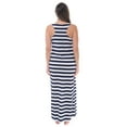thumbnail image 3 of Just Love Racer Back Solid Tank Dress with Bungee (Navy White Stripe, Medium), 3 of 3