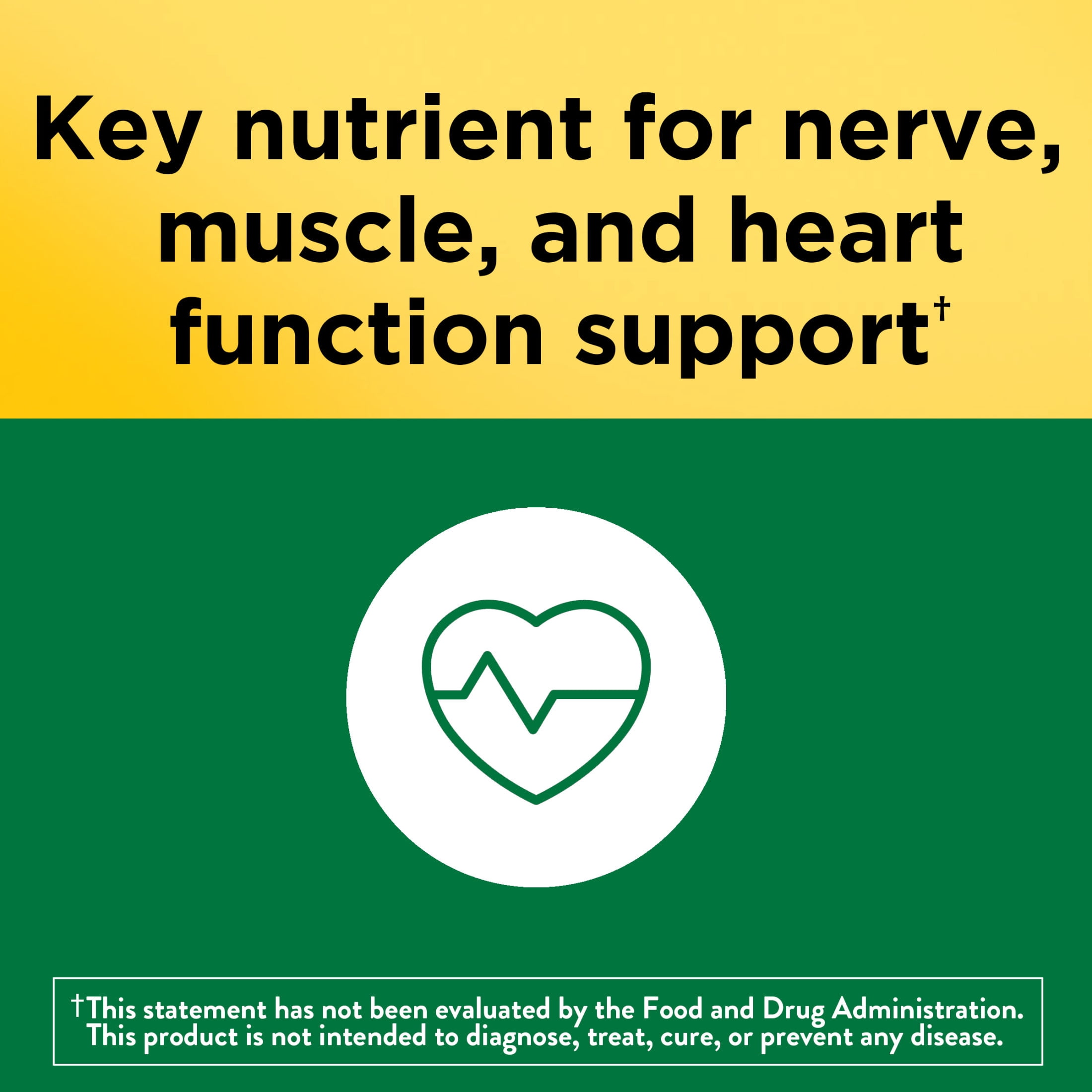Nature Made Potassium Gluconate 550 mg Tablets, Dietary Supplement, 100 Count