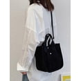 thumbnail image 2 of Kukuzhu Corduroy Crossbody Bag Women Casual Retro Tote Bag Large Top Handle Shoulder Bag Hobo Bag, 2 of 5