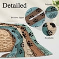 thumbnail image 6 of Green Brown Paw Print King Size Pillow Cover,Pillowcase Protectors with Zipper,Breathable Decorative Throw Pillow Case Cover,Vintage Farmhouse Country Wooden Grain Pillow Shams for Couch 20x36Inch, 6 of 8