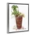 thumbnail image 2 of Stupell Industries Modern Modern Bloody Mary Gray Floating Frame Canvas Art, 25 x 31, by Matthew Piotrowicz, 2 of 7