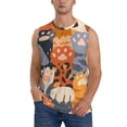 thumbnail image 2 of Picia Cute Cat Paw mens Cotton Tank Undershirts , Moisture-wicking Ribbed Tanks, Lightweight Cotton Tank Undershirts-Small, 2 of 8
