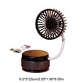 thumbnail image 3 of WIZUTIZ Black Suction Cup Desk Fan USB Rechargeable Portable Fan Flexible Gooseneck Fan with Strong Grip Base Quiet Personal Fan for Dorm Bathroom Desk and Travel, 3 of 6