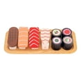thumbnail image 1 of Juguetes de de simulación de Sushi de comida con tablero de servicio de alimentos educativos juguetes de comida para Sunnimix juguetes educativos de sushi de madera, 1 of 8