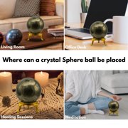 Pyrite Crystal Ball Sphere 1.5 Inches