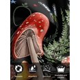 thumbnail image 7 of Mushrooms Black Cloth Napkins Set of 8 Reusable Dinner Napkins, Butterfly Botanical Country Plants Cocktail Napkin Washable Table Napkins for Wedding/Holiday Party/Baby Shower 20"x20", 7 of 7