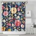 thumbnail image 2 of Waterproof Pioneer Shower Curtain 72x84 Inch Polyester Unique Cute Floral Shower Curtain for Bathroom Hotel Home Decor with 12 Plastic Hooks, 2 of 5