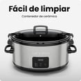 thumbnail image 5 of CHEFMAN - Olla de Cocción Lenta Programable 7 Qt con 3 Temperaturas — Acero Inoxidable, 5 of 5