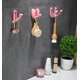 thumbnail image 3 of Tredelat set med brevvikande dold klädkrok vägghängd (rosa), barnvägghängd klädkrok, scarfhängande klädkrok, plånbok, nyckel, hatt,, 3 of 5