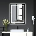 thumbnail image 1 of LED Bathroom Mirror with Lights, Lighted Bathroom Vanity Mirror for Wall, Anti-Fog, Dimmable, Backlit + Front Lit, Shatter-Proof, 1 of 7