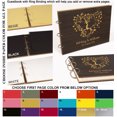 thumbnail image 6 of Darling Souvenir Personalized Engraved Laser Cut Wedding Guest Book Wooden Cover Sign-in Book Registry Guestbook Scrapbook-BC, 6 of 7