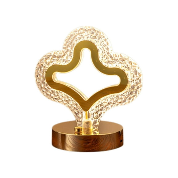 FYTPOV Bedside Table Lamp for Bedroom Nightstand, Luxury Crystal Lamp, Ambient LED Lights for Bedroom, Nightlight for Read, Lamps for Living Room