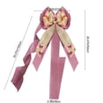 thumbnail image 3 of 78.74 x 10.62in Hot Pink Easter Bow Decoration, Imitation Linen Woven Ribbon, Bunny Egg Spring Wreath Accessory for Gift Wrapping, Hair, Clothing or Home Decor, 3 of 6