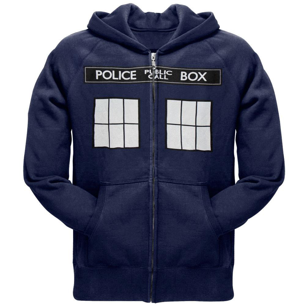 LuosisiJia Hoodie Sweatshirt Mens Doctor Who Long Sleeve Zip-up Hooded Sweatshirt Jacket