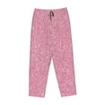 thumbnail image 4 of Junzan Glitter Pink Women'S Pajama Pants Drawstring Comfy Sleep Bottoms With Pockets, 4 of 9